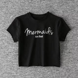 Mermaids Are Real Crop Top FREE SHIPPING